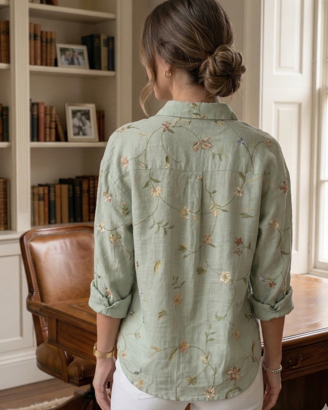 Elira - Printed button-up shirt