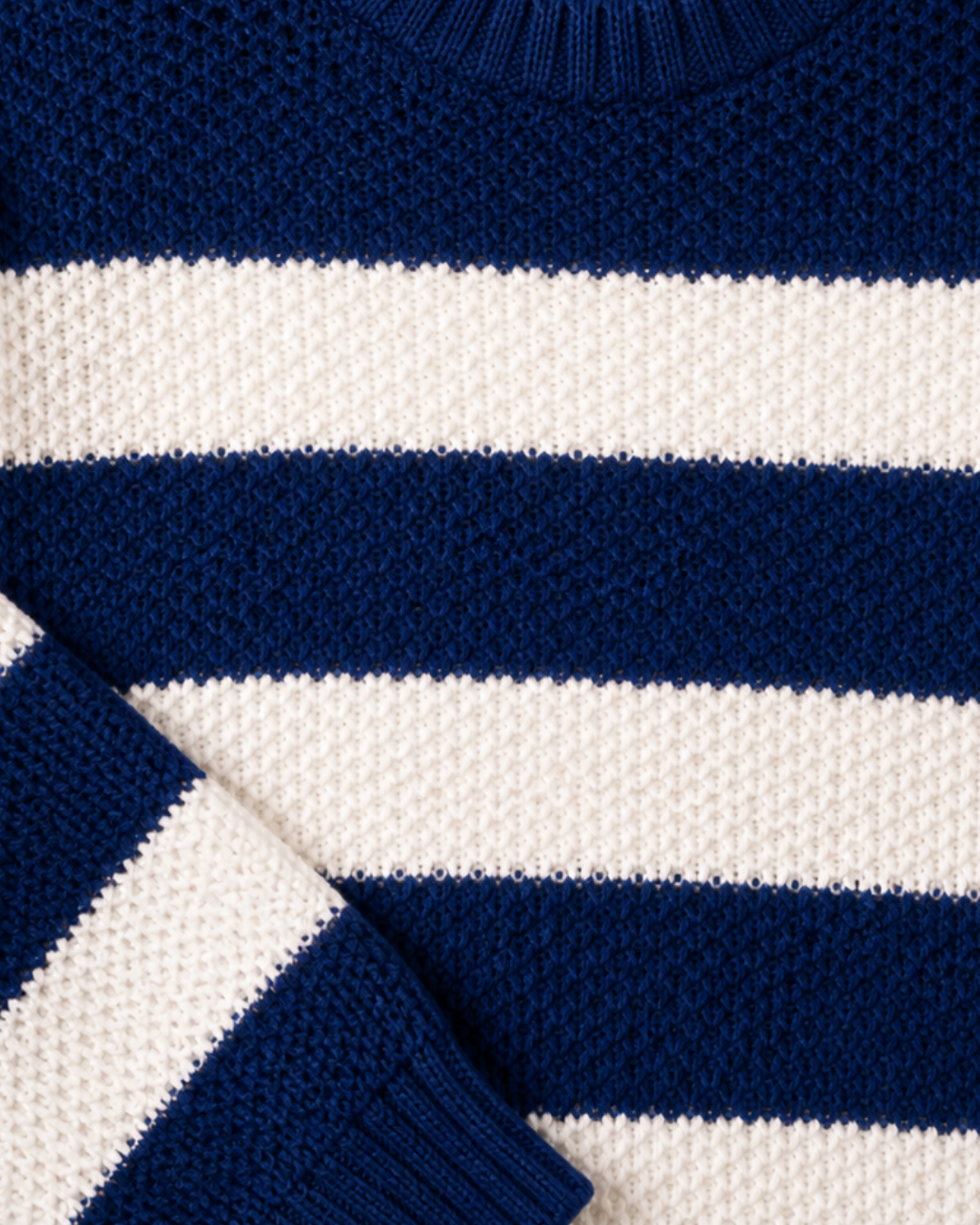 Navy Stripe Knit Lounge Set